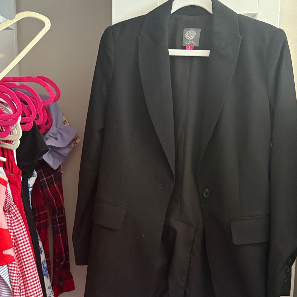 Vince Camuto Black Blazer Suit Jacket